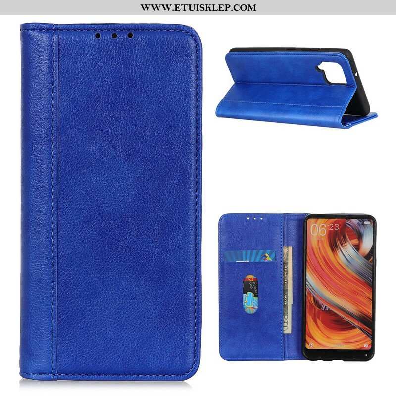Etui Na Telefon do Samsung Galaxy M12 / A12 Etui Folio Kolorowa Dwoina Skóry